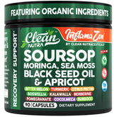 Bottle of Clean Nutra Soursop Supplement with 90 capsules